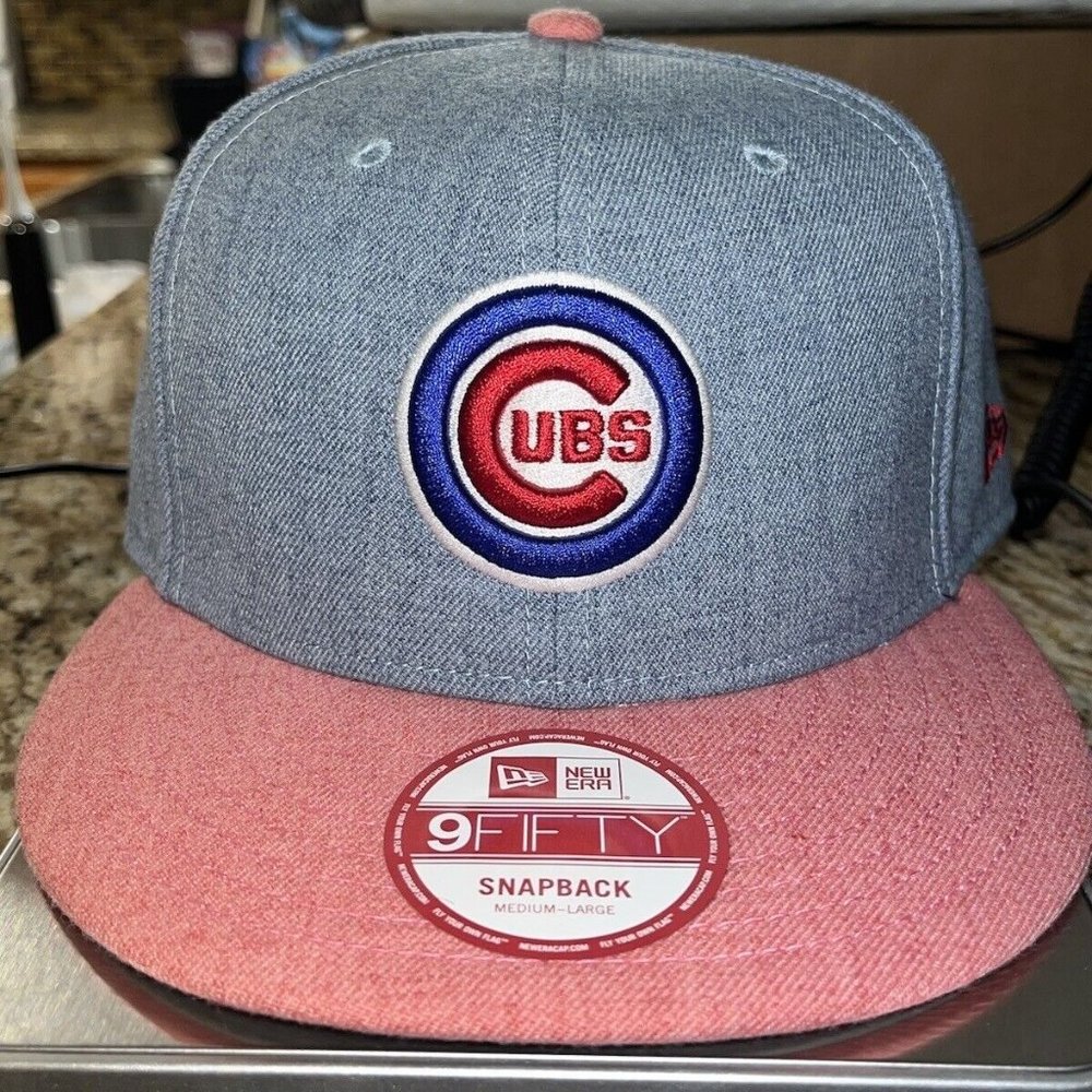 New Era 9FIFTY Chicago Cubs Heather Action Bullseye Snapback